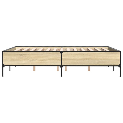 Giroletto Rovere Sonoma 150x200 cm in Legno Multistrato Metallo | homemem39