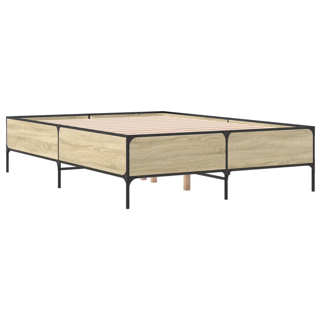 Giroletto Rovere Sonoma 150x200 cm in Legno Multistrato Metallo | homemem39