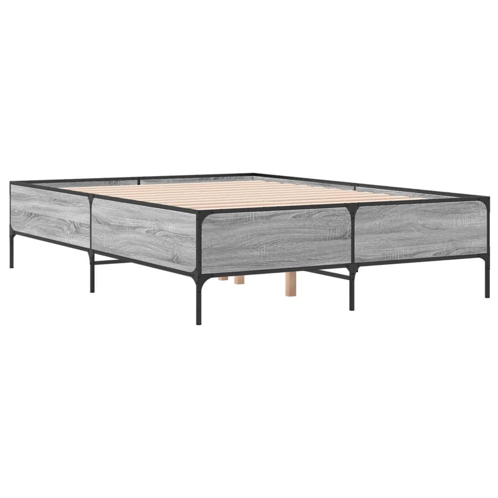 Giroletto Grigio Sonoma 150x200 cm in Legno Multistrato Metallo | homemem39