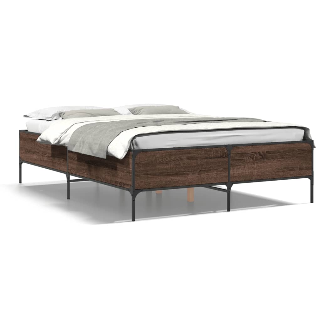 Giroletto Rovere Marrone 150x200cm in Legno Multistrato Metallo | homemem39