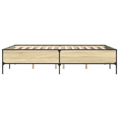 Giroletto Rovere Sonoma 140x200 cm in Legno Multistrato Metallo | homemem39