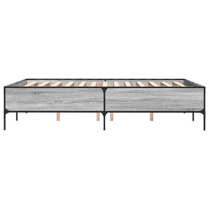 Giroletto Grigio Sonoma 140x200 cm in Legno Multistrato Metallo | homemem39