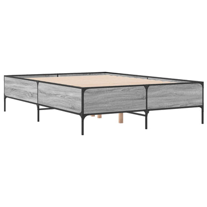 Giroletto Grigio Sonoma 140x200 cm in Legno Multistrato Metallo | homemem39
