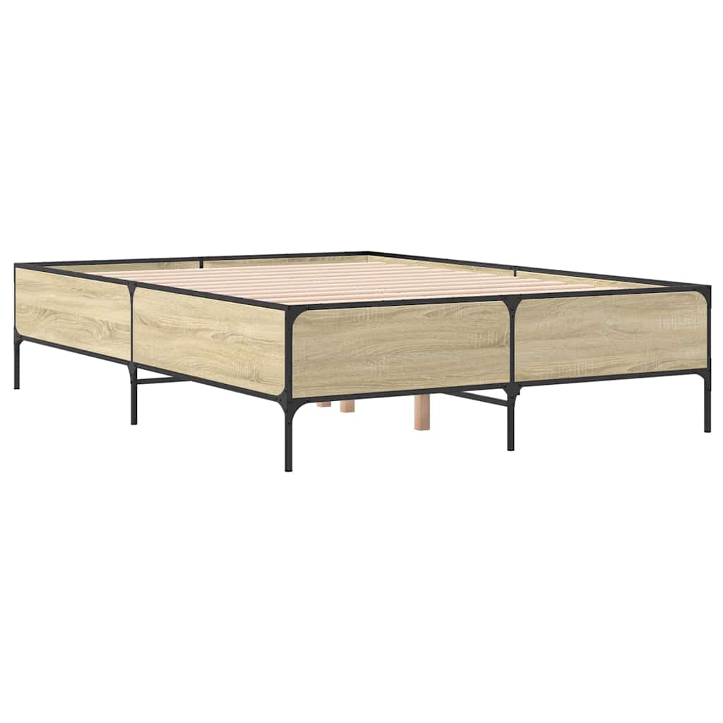 Giroletto Rovere Sonoma 120x200 cm in Legno Multistrato Metallo | homemem39
