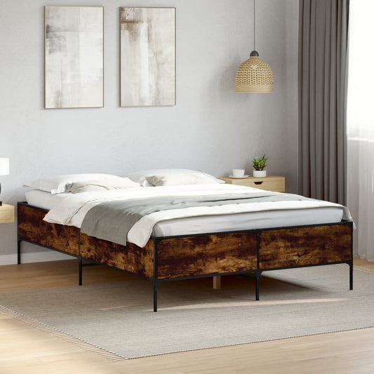 Giroletto Rovere Fumo 120x200 cm in Legno Multistrato Metallo | homemem39