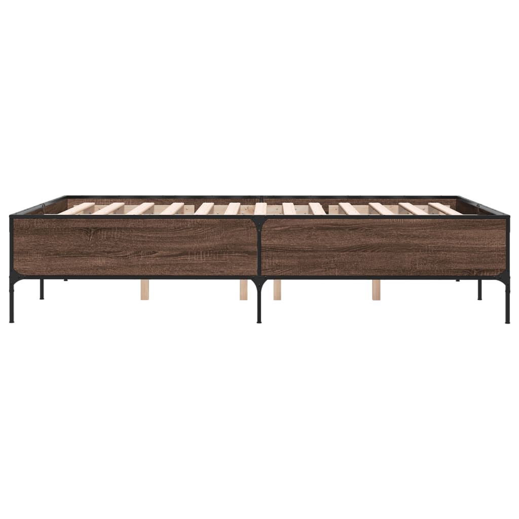 Giroletto Rovere Marrone 120x200cm in Legno Multistrato Metallo | homemem39