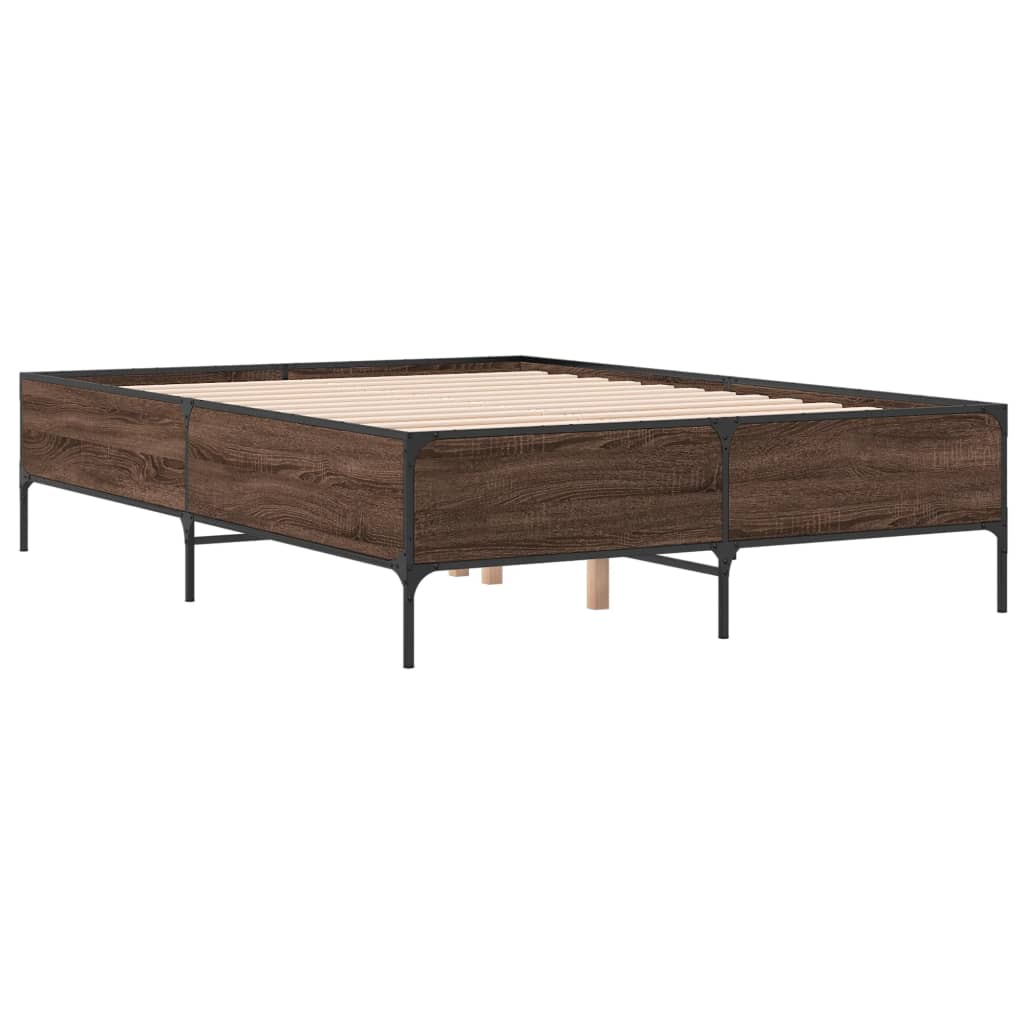 Giroletto Rovere Marrone 120x200cm in Legno Multistrato Metallo | homemem39