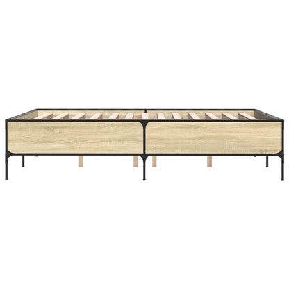 Giroletto Rovere Sonoma 140x190 cm in Legno Multistrato Metallo | homemem39