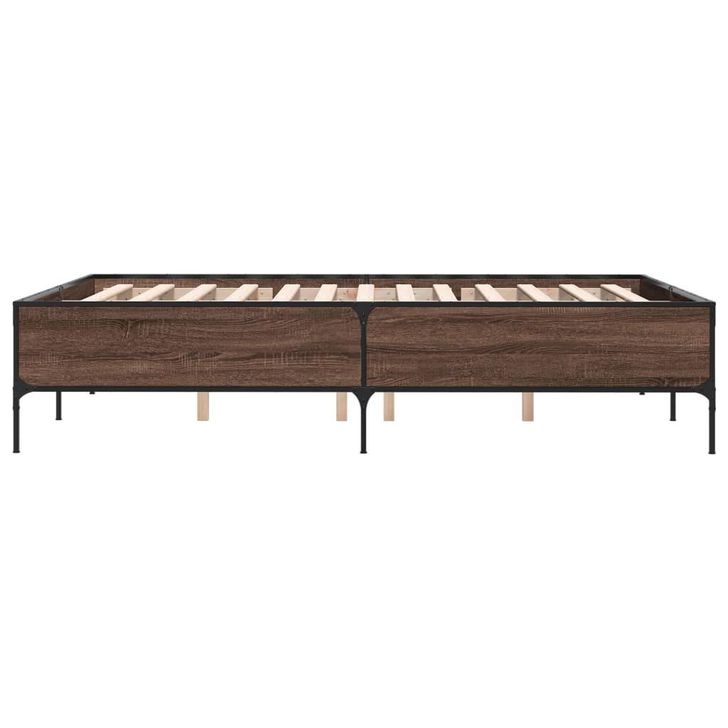 Giroletto Rovere Marrone 140x190cm in Legno Multistrato Metallo | homemem39