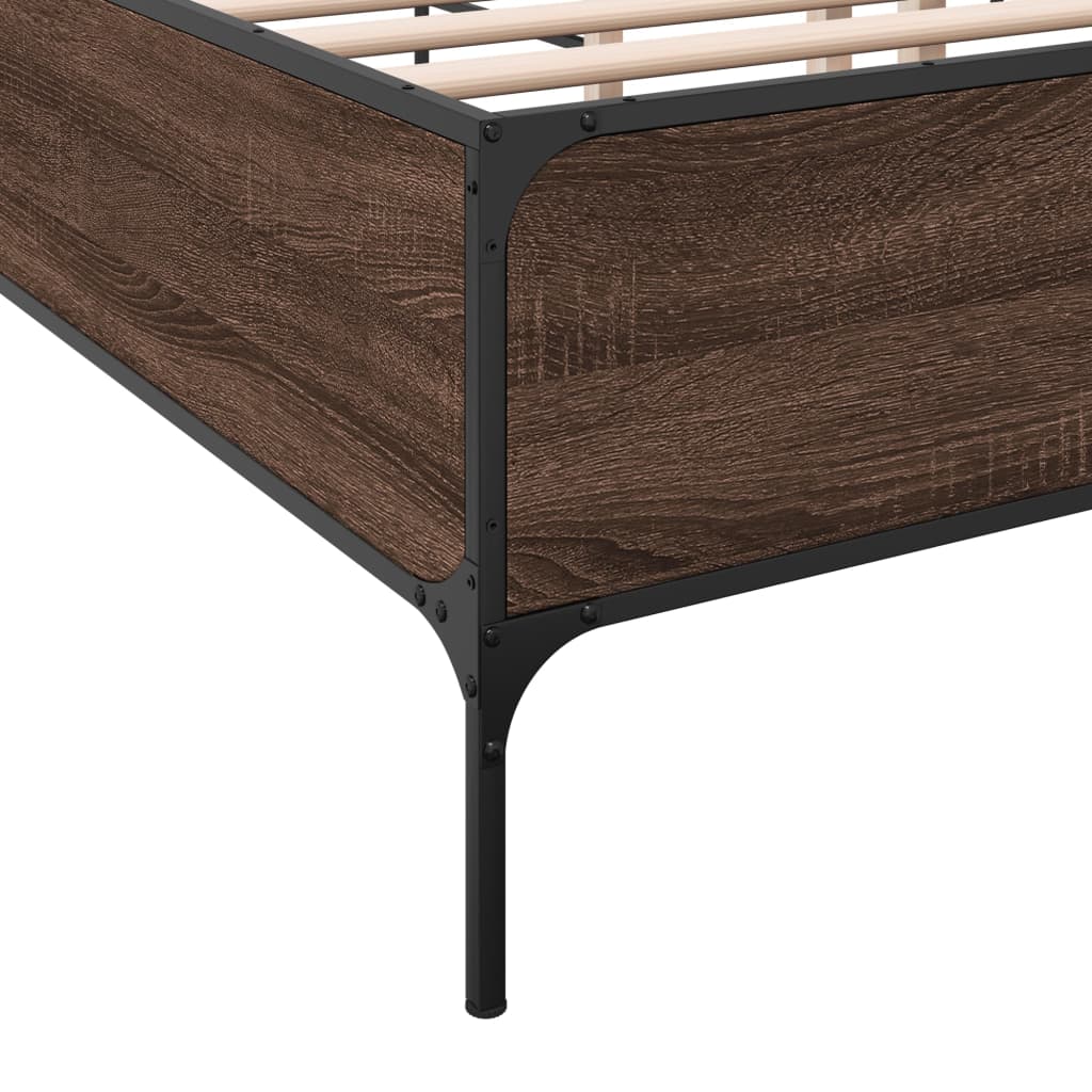 Giroletto Rovere Marrone 140x190cm in Legno Multistrato Metallo | homemem39