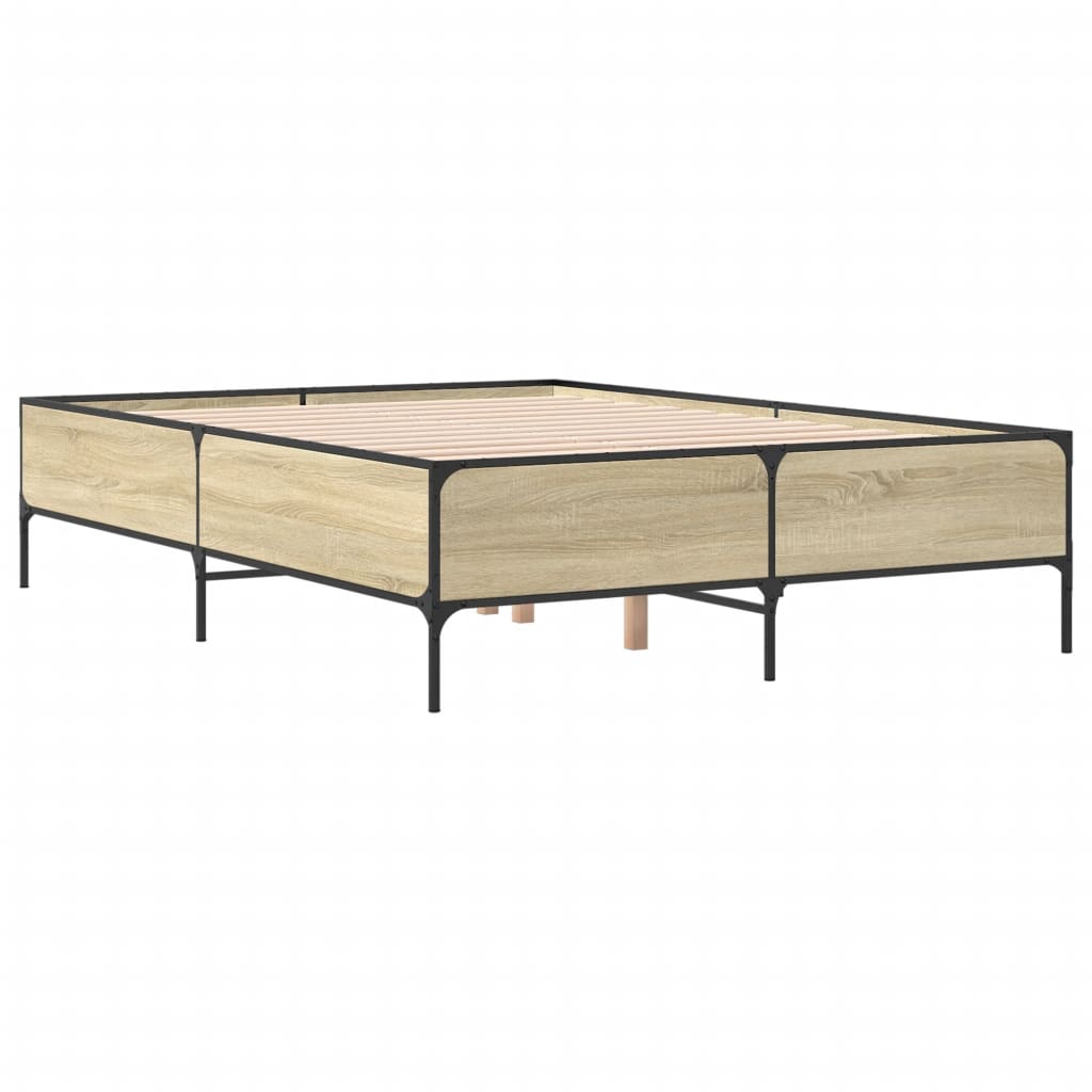 Giroletto Rovere Sonoma 120x190 cm in Legno Multistrato Metallo | homemem39