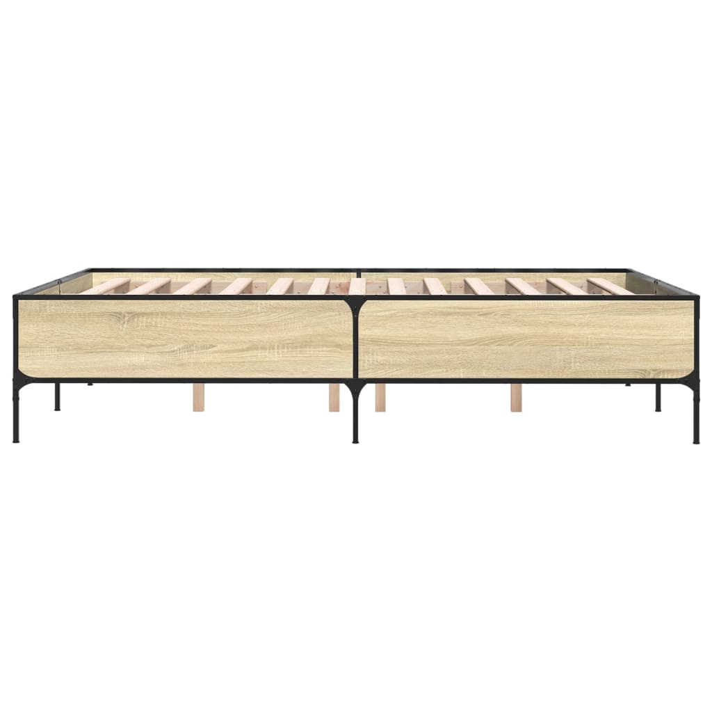 Giroletto Rovere Sonoma 120x190 cm in Legno Multistrato Metallo | homemem39