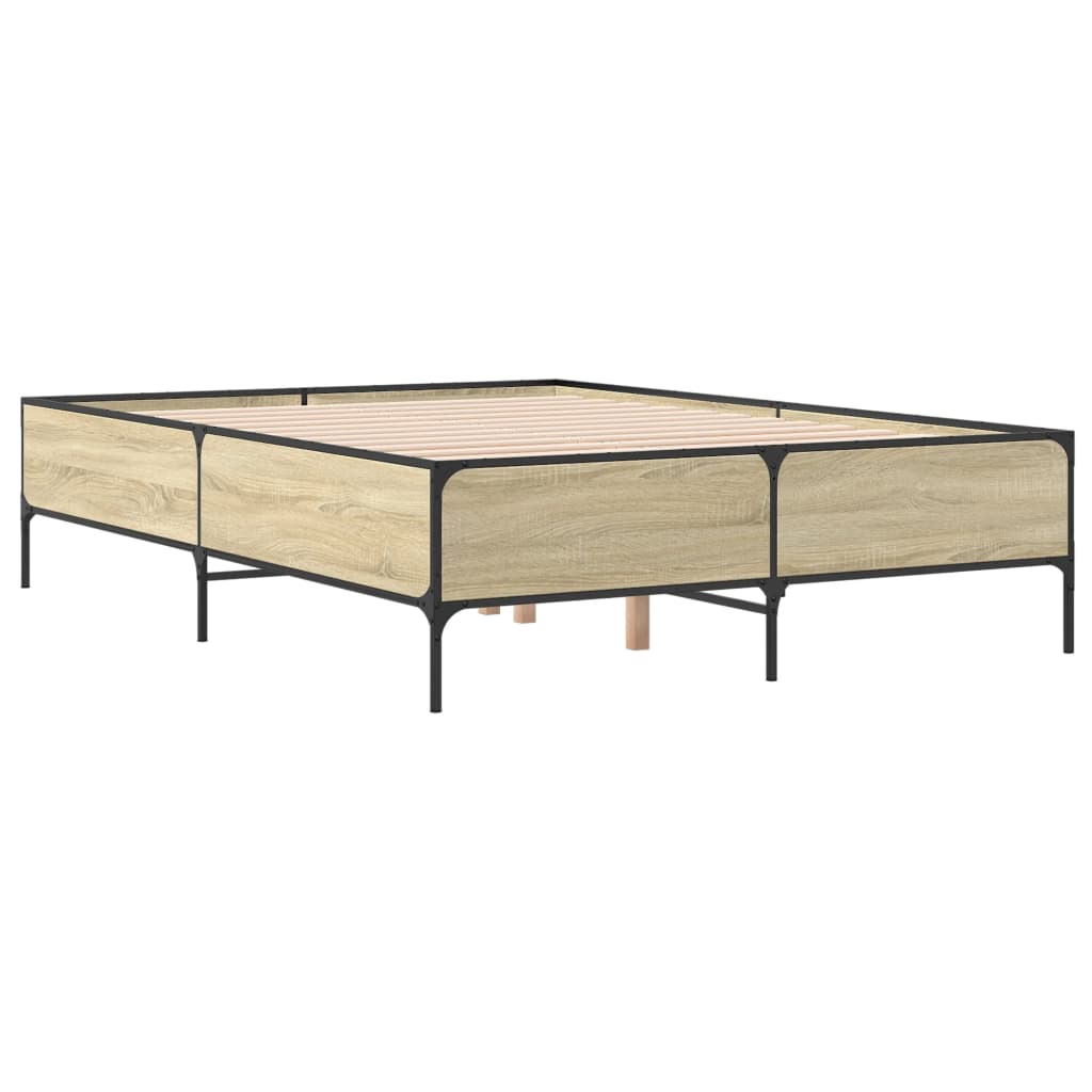 Giroletto Rovere Sonoma 120x190 cm in Legno Multistrato Metallo | homemem39
