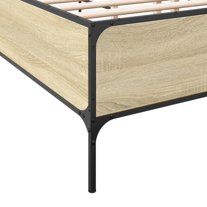 Giroletto Rovere Sonoma 120x190 cm in Legno Multistrato Metallo | homemem39