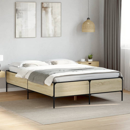 Giroletto Rovere Sonoma 120x190 cm in Legno Multistrato Metallo | homemem39