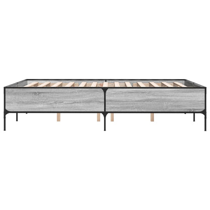 Giroletto Grigio Sonoma 120x190 cm in Legno Multistrato Metallo | homemem39