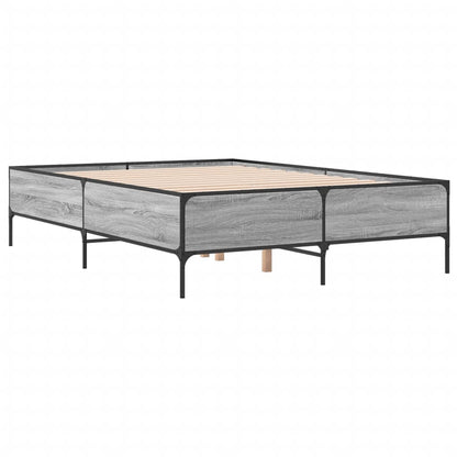 Giroletto Grigio Sonoma 120x190 cm in Legno Multistrato Metallo | homemem39