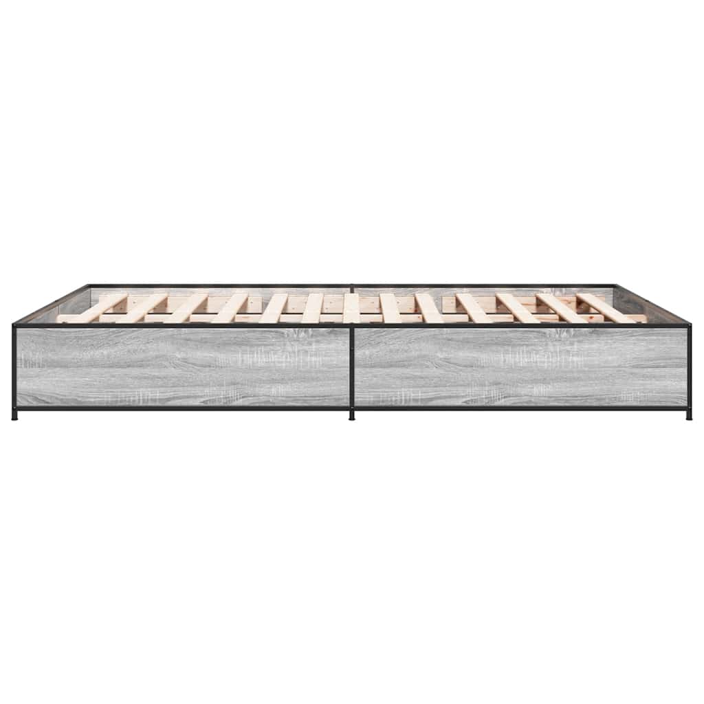 Giroletto Grigio Sonoma 150x200 cm in Legno Multistrato Metallo | homemem39