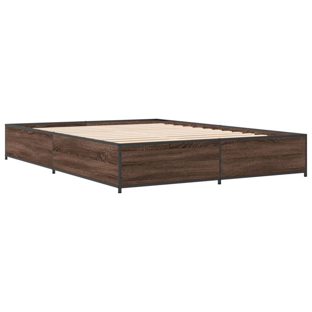 Giroletto Rovere Marrone 140x190cm in Legno Multistrato Metallo | homemem39