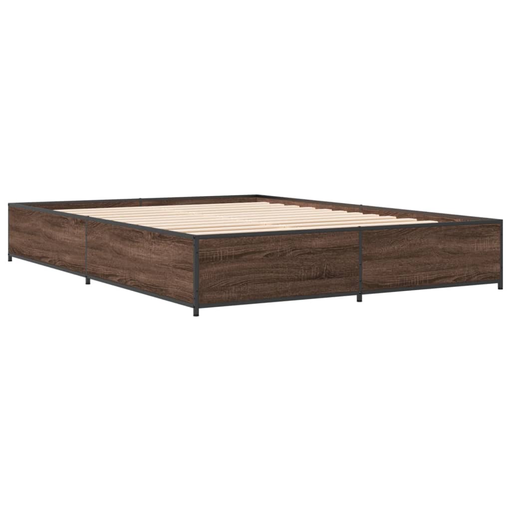 Giroletto Rovere Marrone 140x190cm in Legno Multistrato Metallo | homemem39