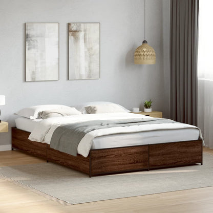 Giroletto Rovere Marrone 140x190cm in Legno Multistrato Metallo | homemem39