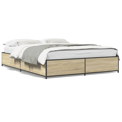 Giroletto Rovere Sonoma 120x190 cm in Legno Multistrato Metallo | homemem39