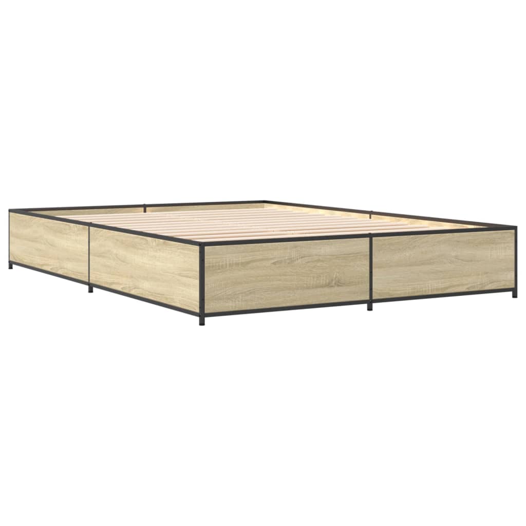 Giroletto Rovere Sonoma 120x190 cm in Legno Multistrato Metallo | homemem39