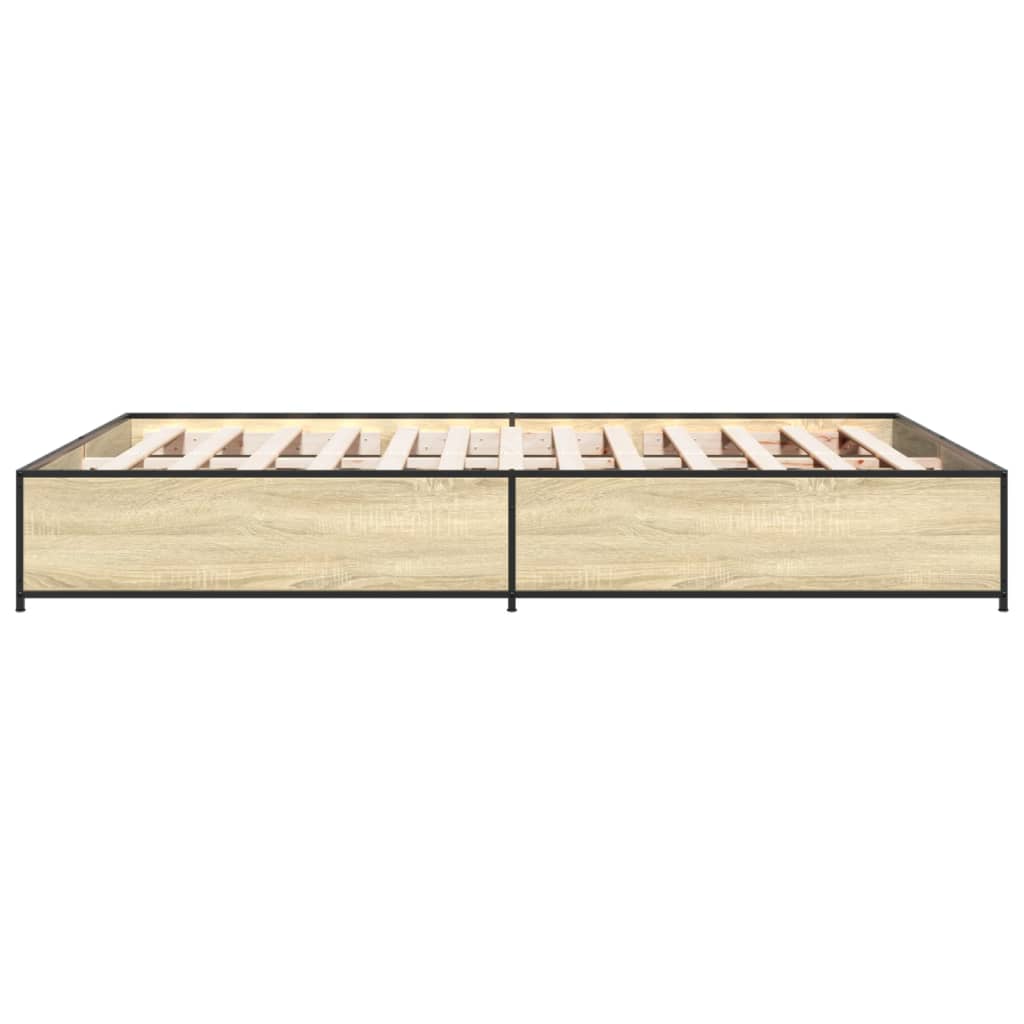 Giroletto Rovere Sonoma 120x190 cm in Legno Multistrato Metallo | homemem39