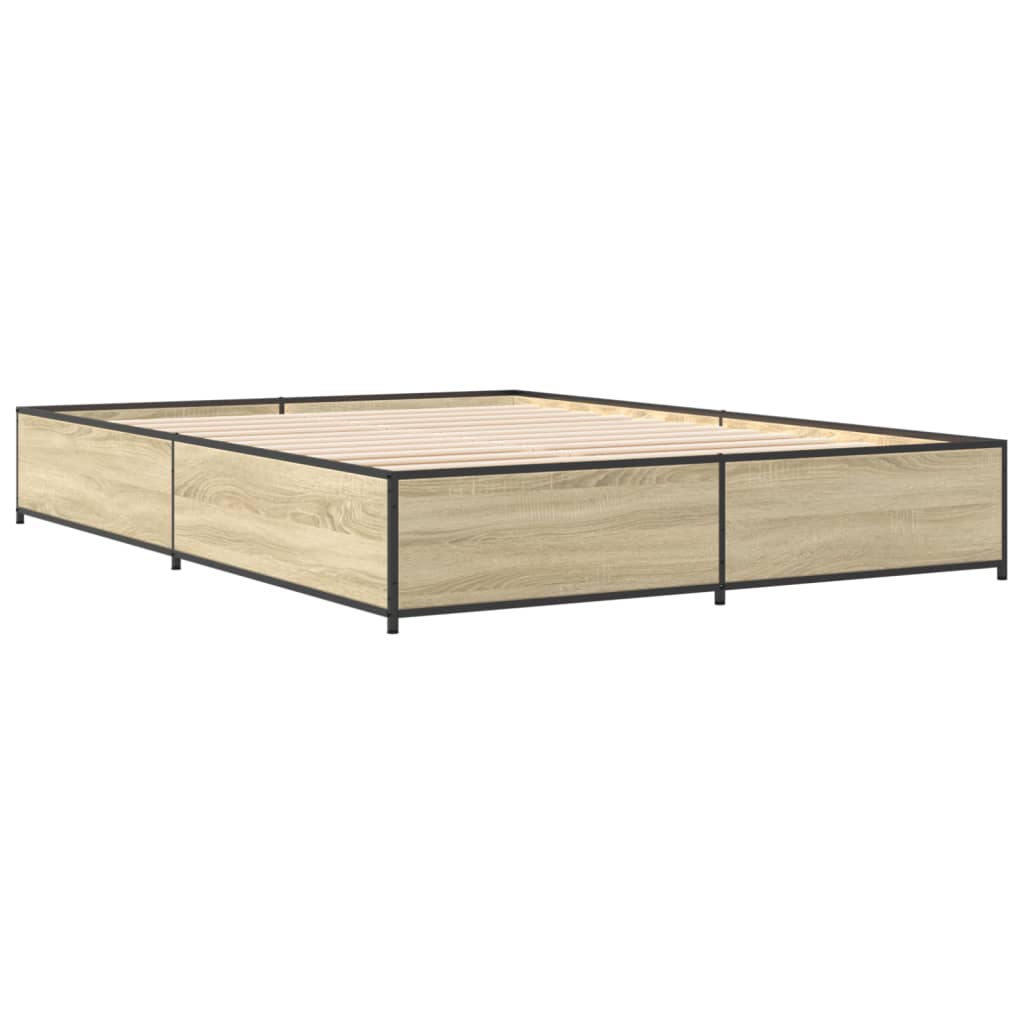 Giroletto Rovere Sonoma 120x190 cm in Legno Multistrato Metallo | homemem39