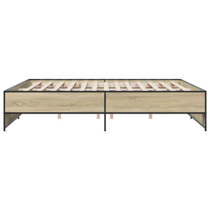 Giroletto Rovere Sonoma 200x200 cm Legno Multistrato e Metallo | homemem39