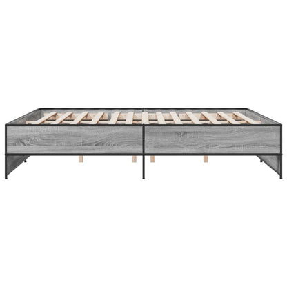 Giroletto Grigio Sonoma 200x200 cm in Legno Multistrato Metallo | homemem39
