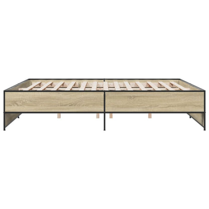 Giroletto Rovere Sonoma 180x200 cm in Legno Multistrato Metallo | homemem39