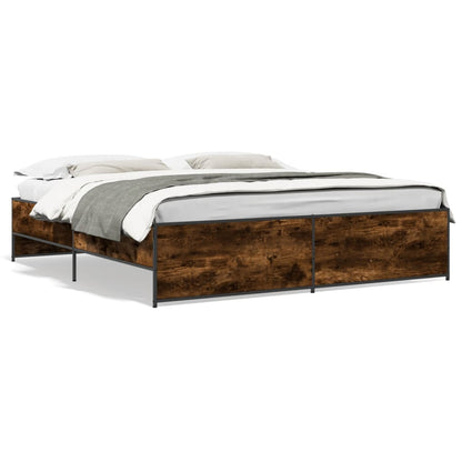 Giroletto Rovere Fumo 180x200 cm in Legno Multistrato Metallo | homemem39