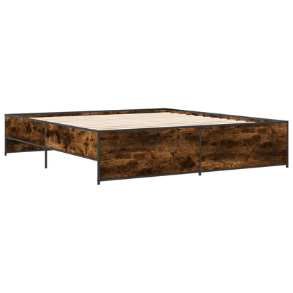 Giroletto Rovere Fumo 180x200 cm in Legno Multistrato Metallo | homemem39