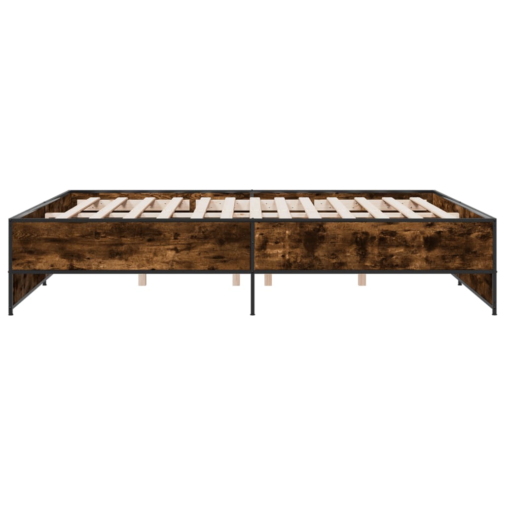 Giroletto Rovere Fumo 180x200 cm in Legno Multistrato Metallo | homemem39
