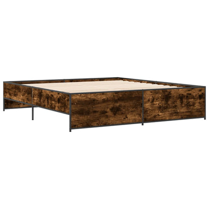 Giroletto Rovere Fumo 180x200 cm in Legno Multistrato Metallo | homemem39