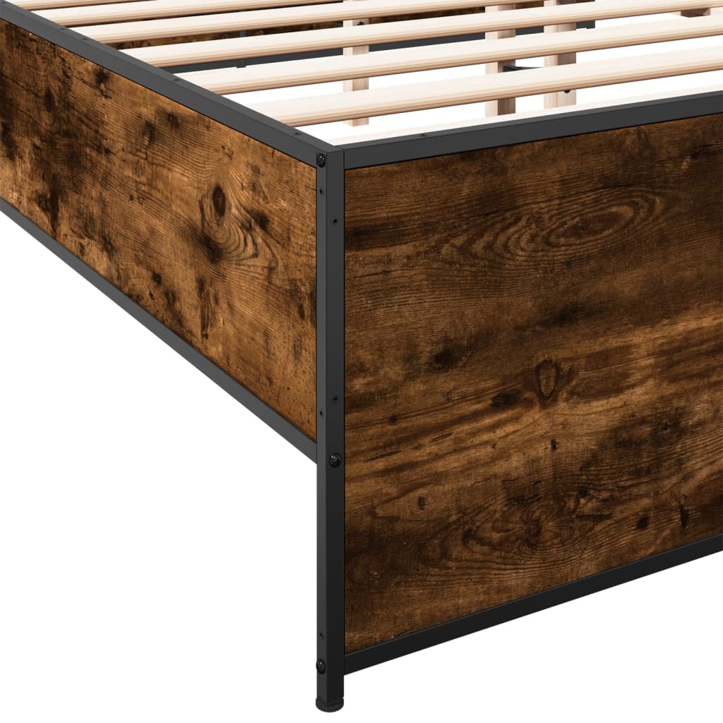 Giroletto Rovere Fumo 180x200 cm in Legno Multistrato Metallo | homemem39