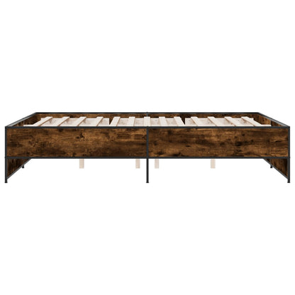 Giroletto Rovere Fumo 160x200 cm in Legno Multistrato Metallo | homemem39