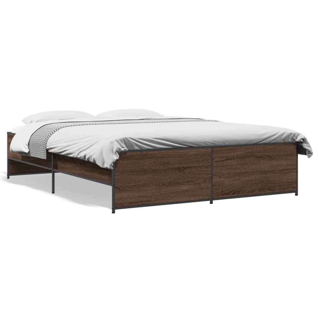 Giroletto Rovere Marrone 150x200cm in Legno Multistrato Metallo | homemem39
