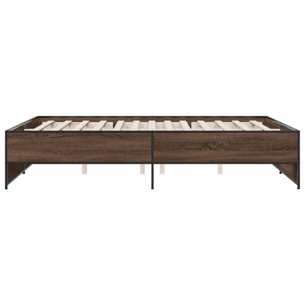 Giroletto Rovere Marrone 150x200cm in Legno Multistrato Metallo | homemem39