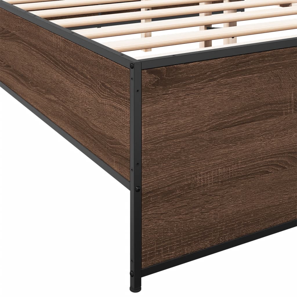 Giroletto Rovere Marrone 150x200cm in Legno Multistrato Metallo | homemem39
