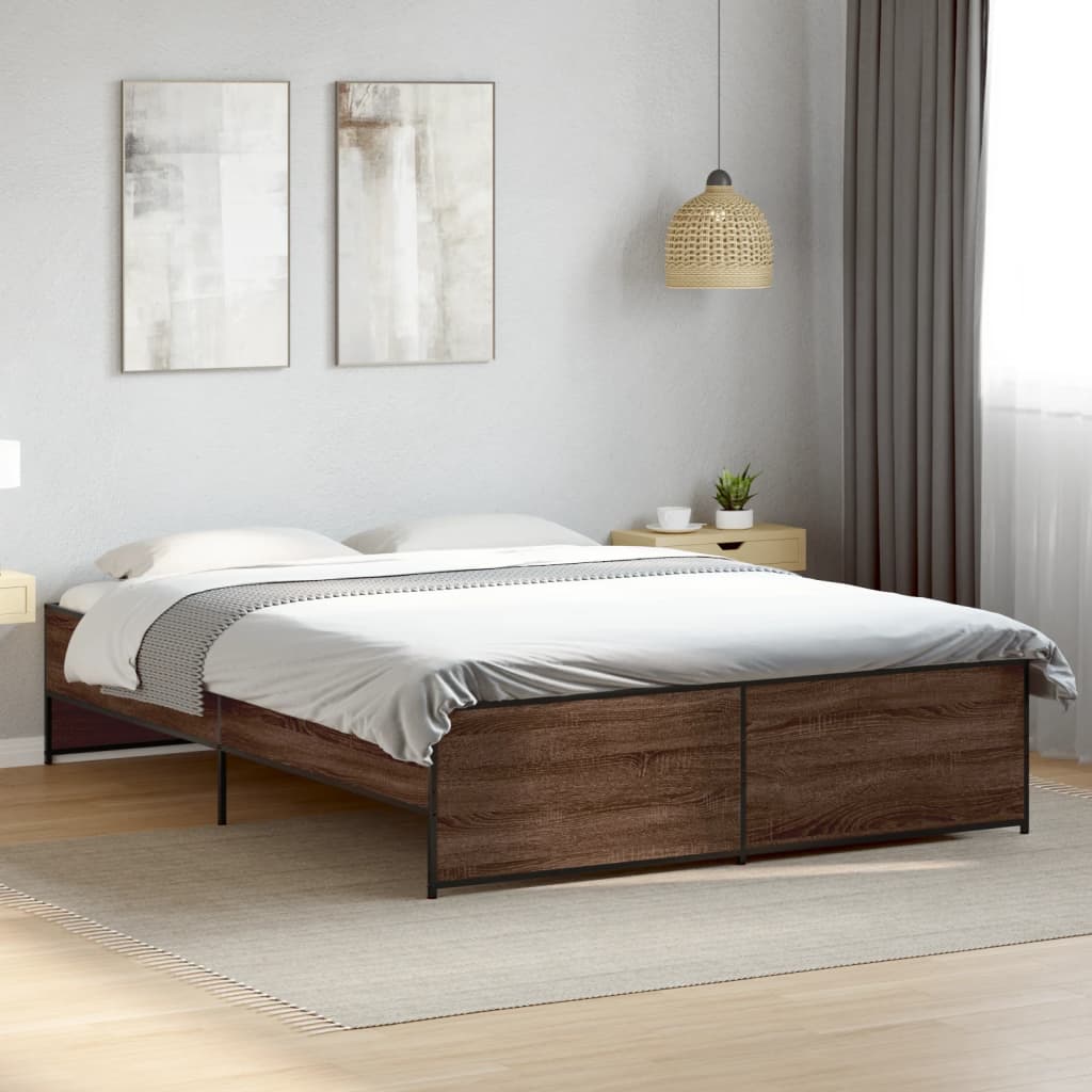 Giroletto Rovere Marrone 150x200cm in Legno Multistrato Metallo | homemem39