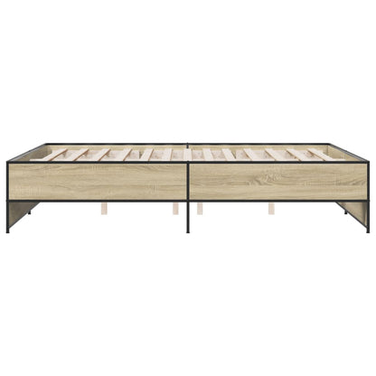 Giroletto Rovere Sonoma 140x200 cm in Legno Multistrato Metallo | homemem39