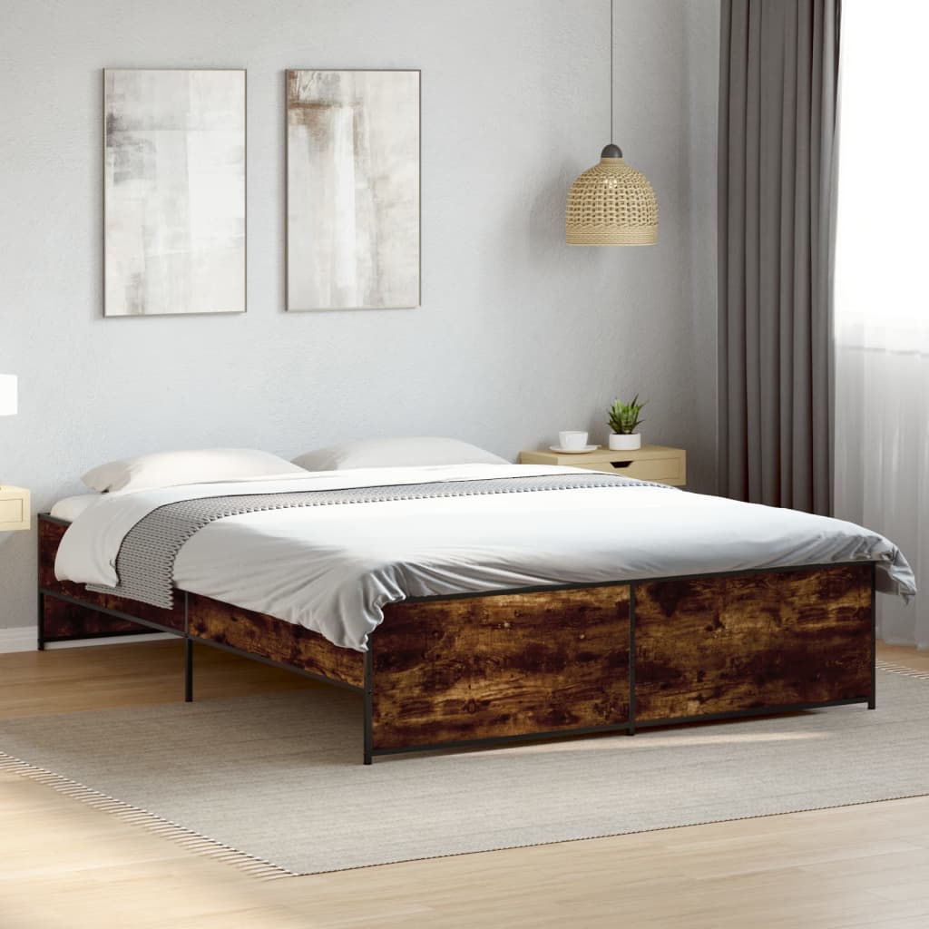 Giroletto Rovere Fumo 140x200 cm in Legno Multistrato Metallo | homemem39