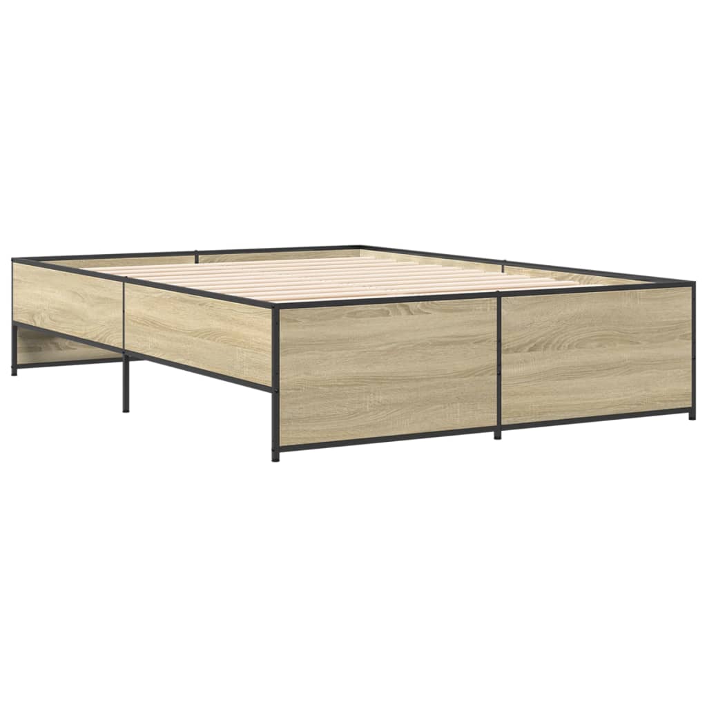Giroletto Rovere Sonoma 140x190 cm in Legno Multistrato Metallo | homemem39