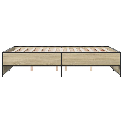 Giroletto Rovere Sonoma 140x190 cm in Legno Multistrato Metallo | homemem39
