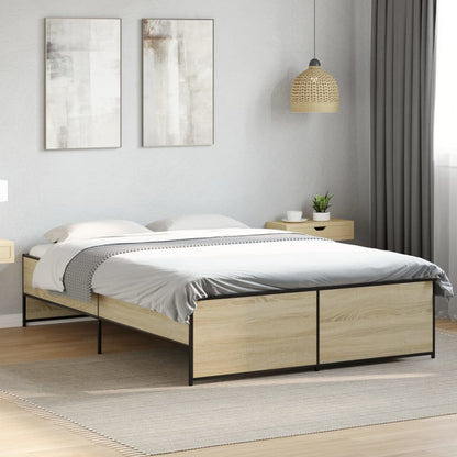 Giroletto Rovere Sonoma 140x190 cm in Legno Multistrato Metallo