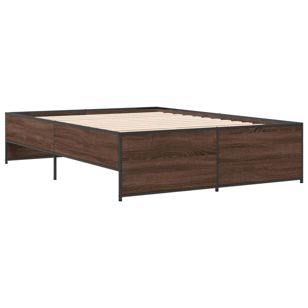 Giroletto Rovere Marrone 140x190cm in Legno Multistrato Metallo | homemem39