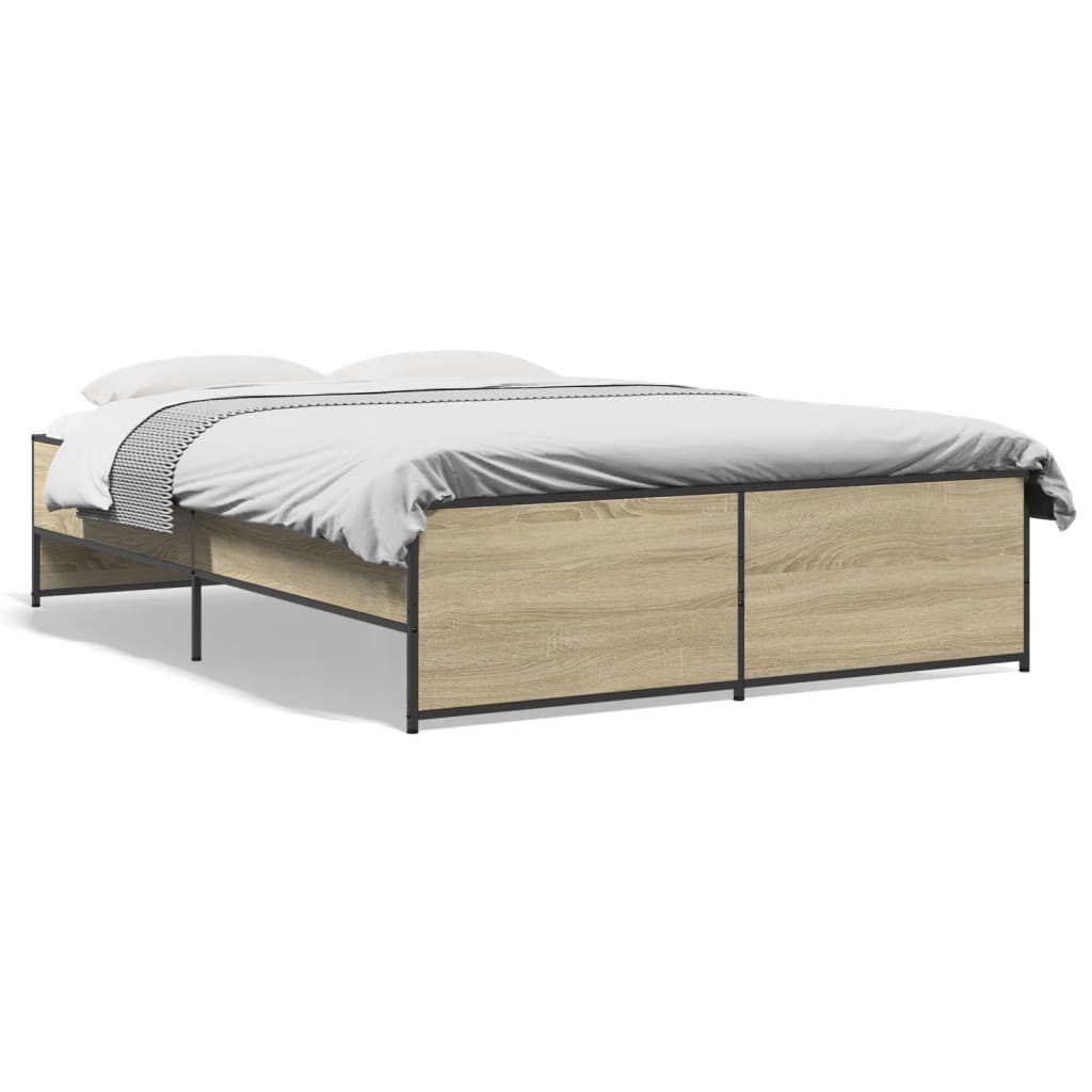 Giroletto Rovere Sonoma 120x190 cm in Legno Multistrato Metallo | homemem39