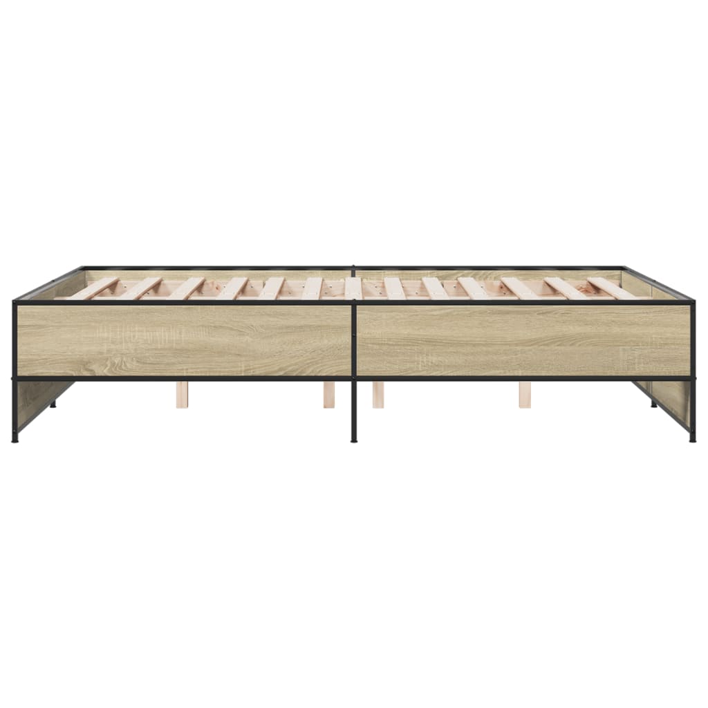 Giroletto Rovere Sonoma 120x190 cm in Legno Multistrato Metallo | homemem39